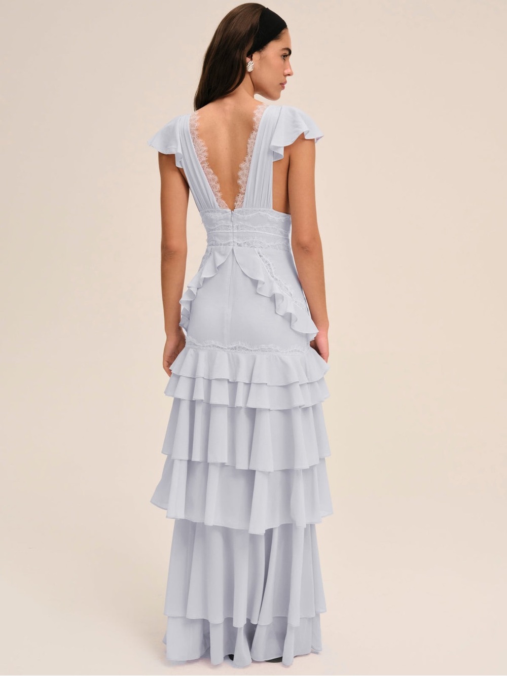 NWT REVOLVE For Love & Lemons Adriana Gown in Periwinkle - Size 0/XS - Picture 2 of 4